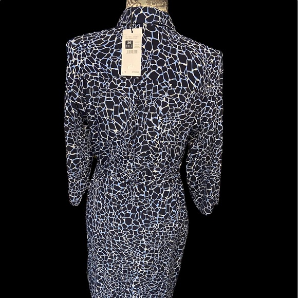 Women’s navy, light blue and white dress from Olsen - Picture 7 of 7